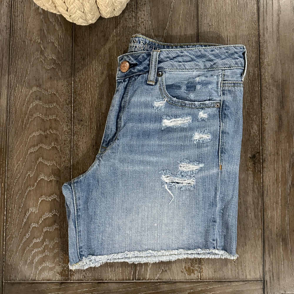American Eagle Outfitters Light Blue Jean Shorts - Picture 5 of 10